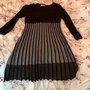 Large- Calvin Klein black and gray sweater dress. Only worn a few times